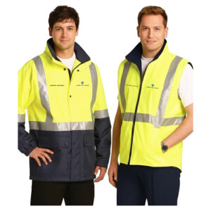 Hi Vis Reversable Vest & Jacket Combo